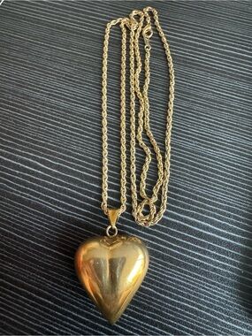 Gold Tone Heart harmony Pendant Necklace - Women Jewelry